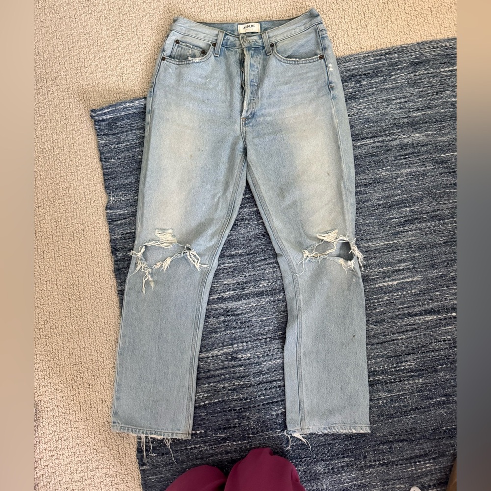 AGOLDE size 26 Riley high rise straight